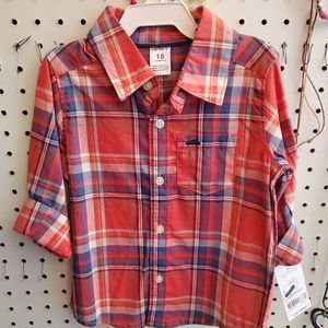 Carters plaid button up